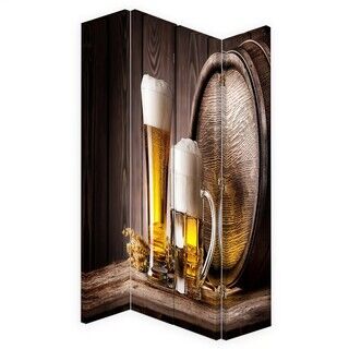 Raumteiler Beidseitig drehbar, Bier - (145x170)