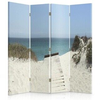 Raumteiler Beidseitig drehbar, Gehe zum Strand - (145x170)