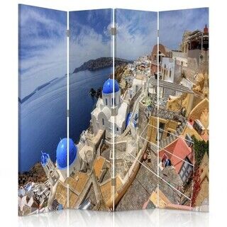 Raumteiler Beidseitig drehbar, Santorini - (145x170)
