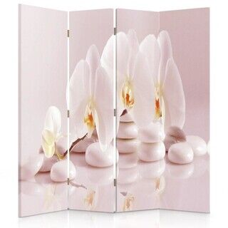 Raumteiler Beidseitig drehbar, Orchideen Zen - (145x170)