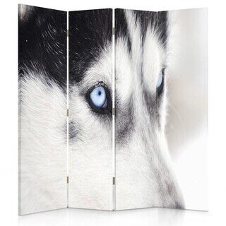 Raumteiler Beidseitig drehbar, Sibirischer Husky - (145x170)