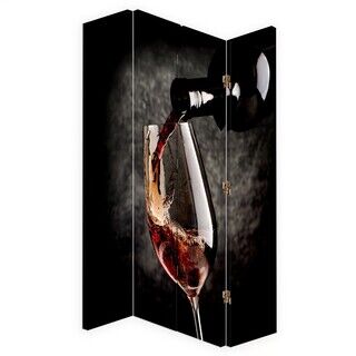 Raumteiler Beidseitig drehbar, Aroma von Rotwein - (145x170)