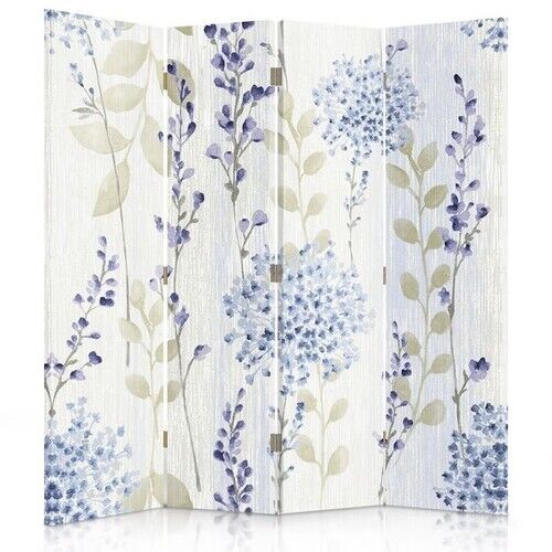 Raumteiler Beidseitig drehbar, Kleines Blumendesign - (145x170)