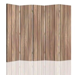 Raumteiler Beidseitig, Helle Planken - (180x170)