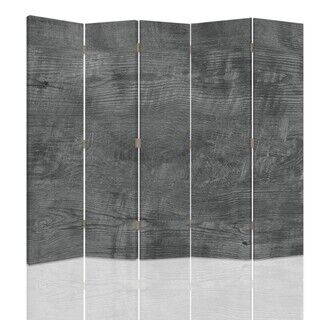 Raumteiler Beidseitig, Graues Holz - (180x170)