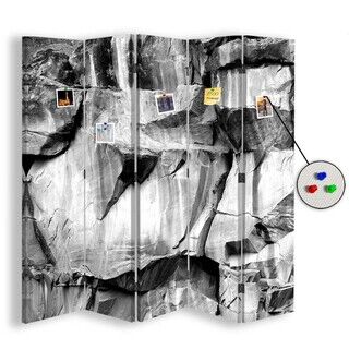 Raumteiler Beidseitig PIN IT, Extravagant Grau - (180x170)