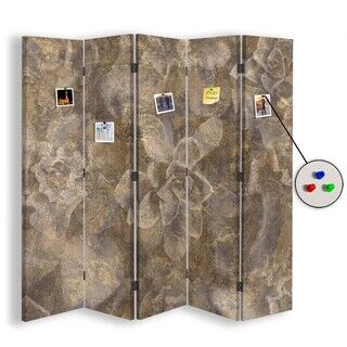 Raumteiler Beidseitig PIN IT, Soft Brown - (180x170)