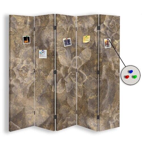 Raumteiler Beidseitig PIN IT, Soft Brown - (180x170)