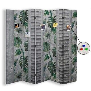 Raumteiler Beidseitig PIN IT, Individuelles Design mit Monstera - (180x170)