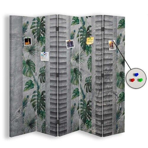 Raumteiler Beidseitig PIN IT, Individuelles Design mit Monstera - (180x170)