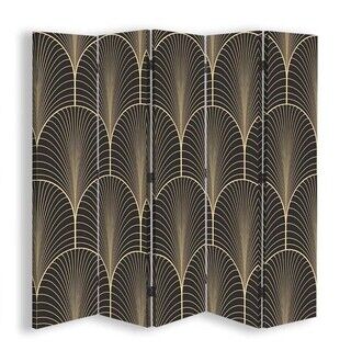 Raumteiler Beidseitig drehbar, Geometrische Abstraktion im Glamour-Stil - (180x170)