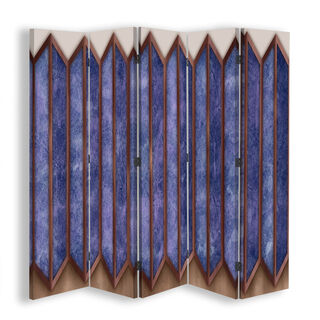 Raumteiler Beidseitig drehbar, 3D farbige Fenster - (180x170)