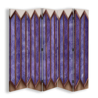 Raumteiler Beidseitig drehbar, 3D-farbige Fenster - (180x170)