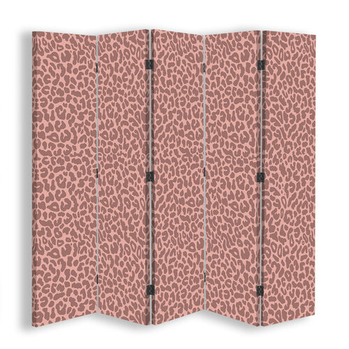 Raumteiler Beidseitig drehbar, Panther Leopardenfellmuster - (180x170)