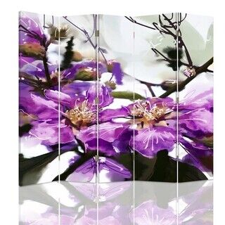 Raumteiler Beidseitig drehbar, Magnetische Blumen - (180x170)