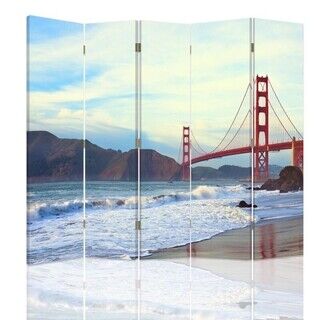 Raumteiler Beidseitig drehbar, Golden Gate Bridge - (180x170)
