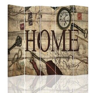 Raumteiler Beidseitig drehbar, Home Vintage Komposition - (180x170)