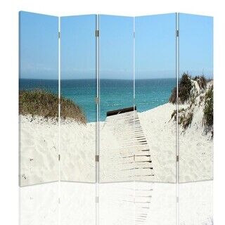 Raumteiler Beidseitig drehbar, Gehe zum Strand - (180x170)