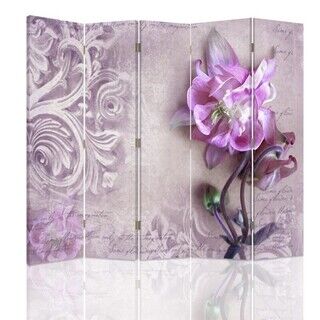 Raumteiler Beidseitig drehbar, Dekoration mit Orchidee - (180x170)