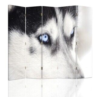 Raumteiler Beidseitig drehbar, Sibirischer Husky - (180x170)