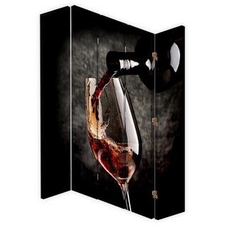 Raumteiler Beidseitig drehbar, Aroma von Rotwein - (180x170)