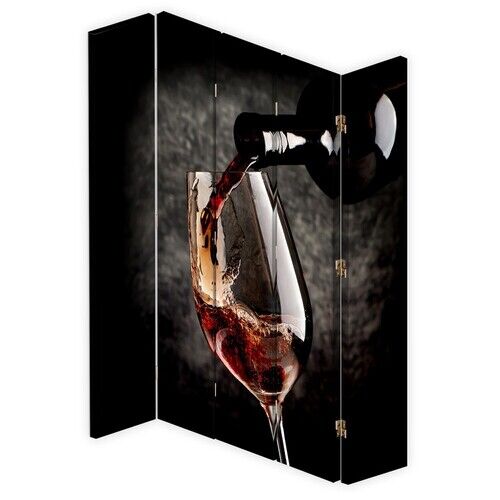 Raumteiler Beidseitig drehbar, Aroma von Rotwein - (180x170)