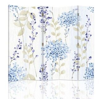 Raumteiler Beidseitig drehbar, Kleines Blumenmuster - (180x170)