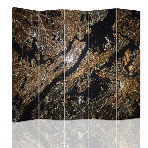 Raumteiler Beidseitig drehbar, Satellitenfoto - (180x170)