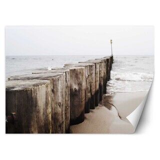 Tapete, Meeresstrand Wellenbrecher Landschaft