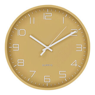 Rosolini Wanduhr - Wanduhr, ocker, geräuschlos ø30 cm