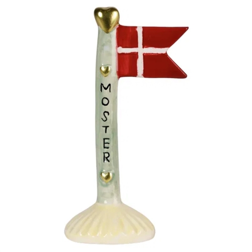 Flaggenmutter/grau H: 14 cm Keramik