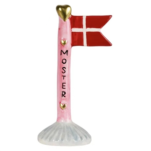 Flaggenmutter/grau H: 14 cm Keramik