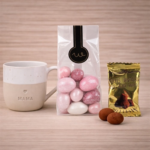 Geschenkkorb für Mama mit Kerzen und Text