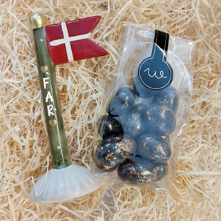 Geschenkkorb für Mama mit Kerzen und Text