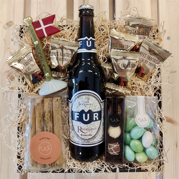 Geschenkkorb für Mama mit Kerzen und Text