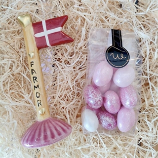 Geschenkkorb für Mama mit Kerzen und Text