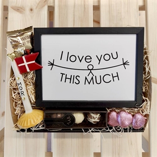 Geschenkkorb für Mama mit Kerzen und Text