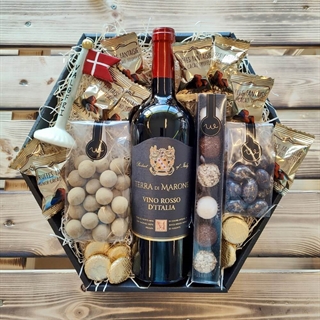 Geschenkkorb für Mama mit Kerzen und Text