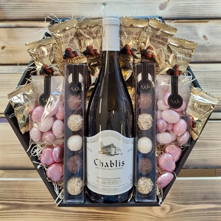 Geschenkkorb für Mama mit Kerzen und Text
