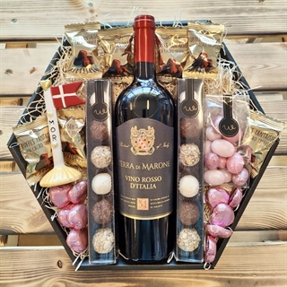 Geschenkkorb für Mama mit Kerzen und Text