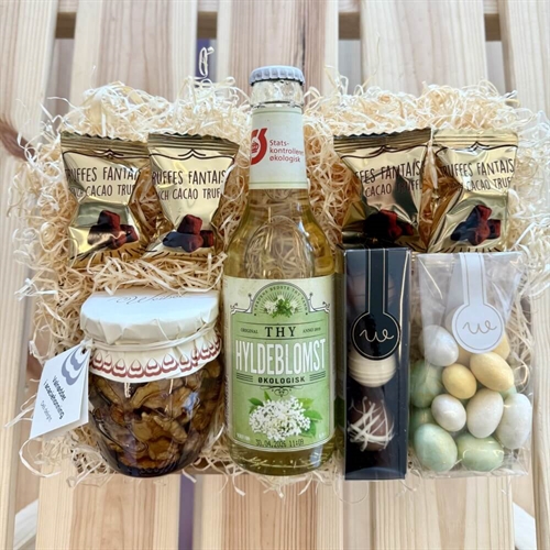 Geschenkkorb für Mama mit Kerzen und Text