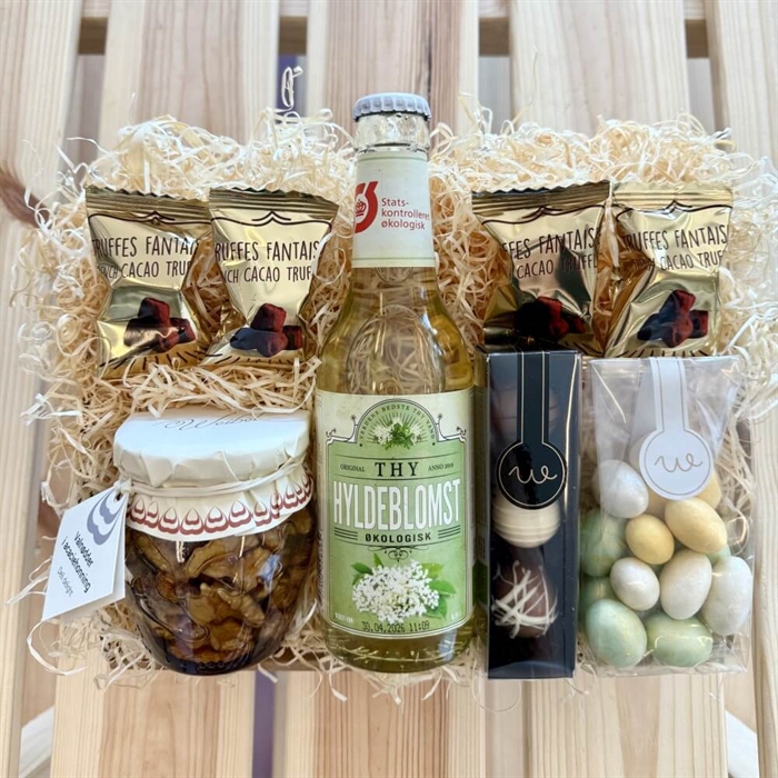 Geschenkkorb für Mama mit Kerzen und Text