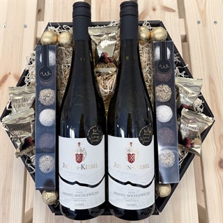 Geschenkkorb für Mama mit Kerzen und Text