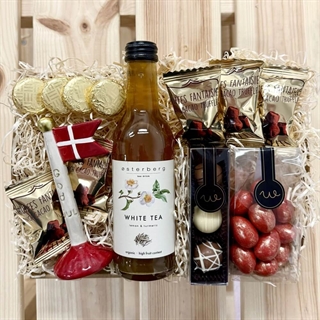 Geschenkkorb für Mama mit Kerzen und Text