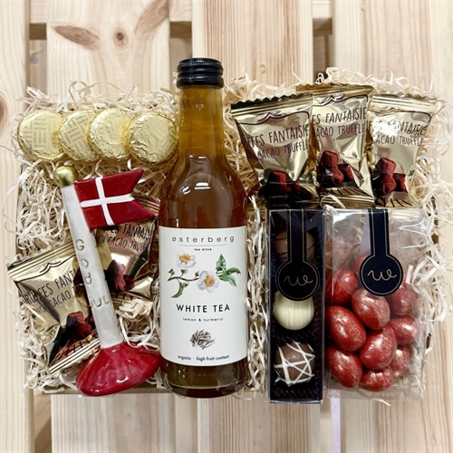 Geschenkkorb für Mama mit Kerzen und Text