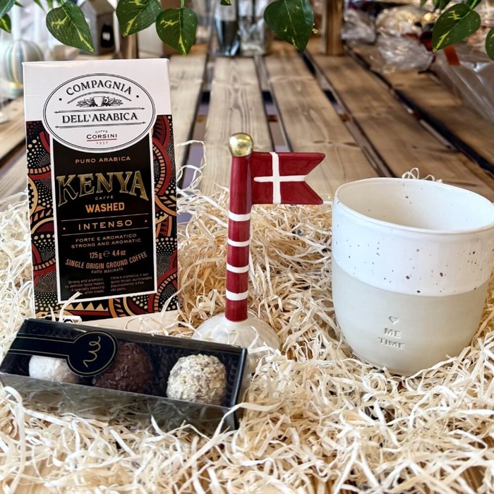 Geschenkkorb für Mama mit Kerzen und Text