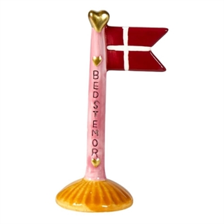 Flagge Oma rosa H: 14cm