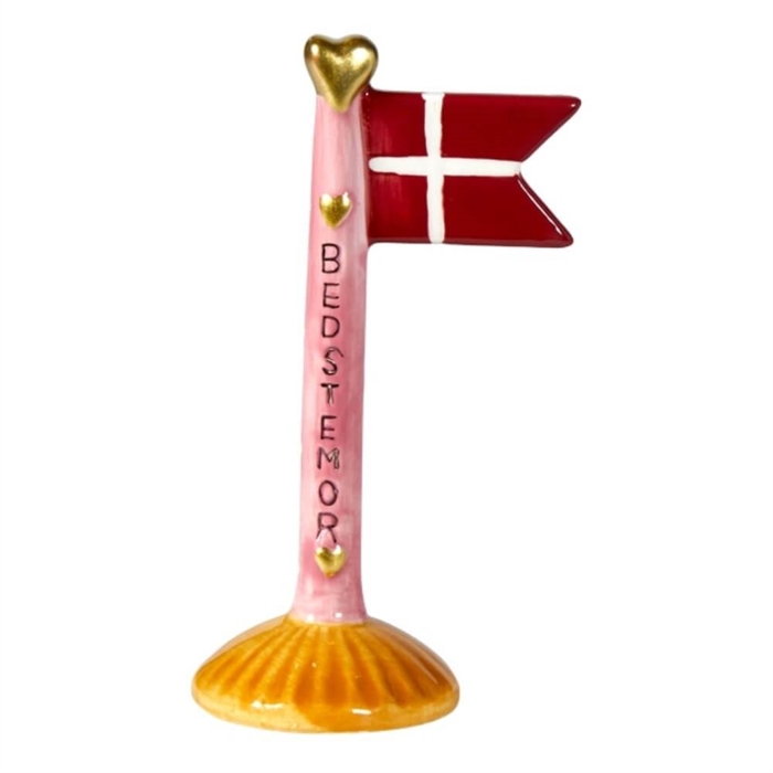 Flagge Oma rosa H: 14cm