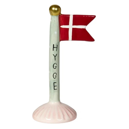 Flaggenmutter/grau H: 14 cm Keramik