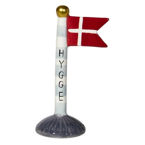 Flaggenmutter/grau H: 14 cm Keramik